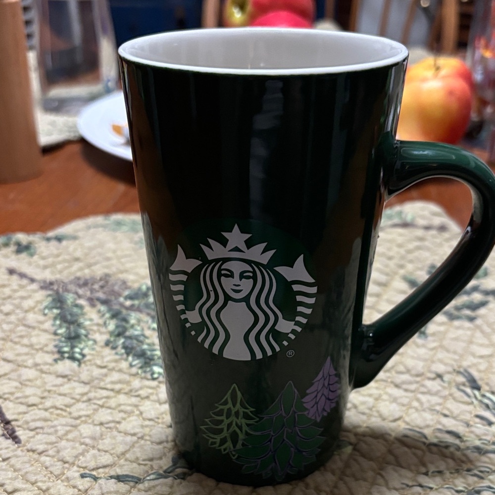 Starbucks Dark Green Holiday Mug